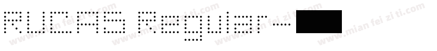 RUCAS Regular字体转换